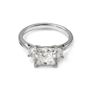 Trilogy Princess 2.01ct Lab Grown Diamond Ring - Platinum