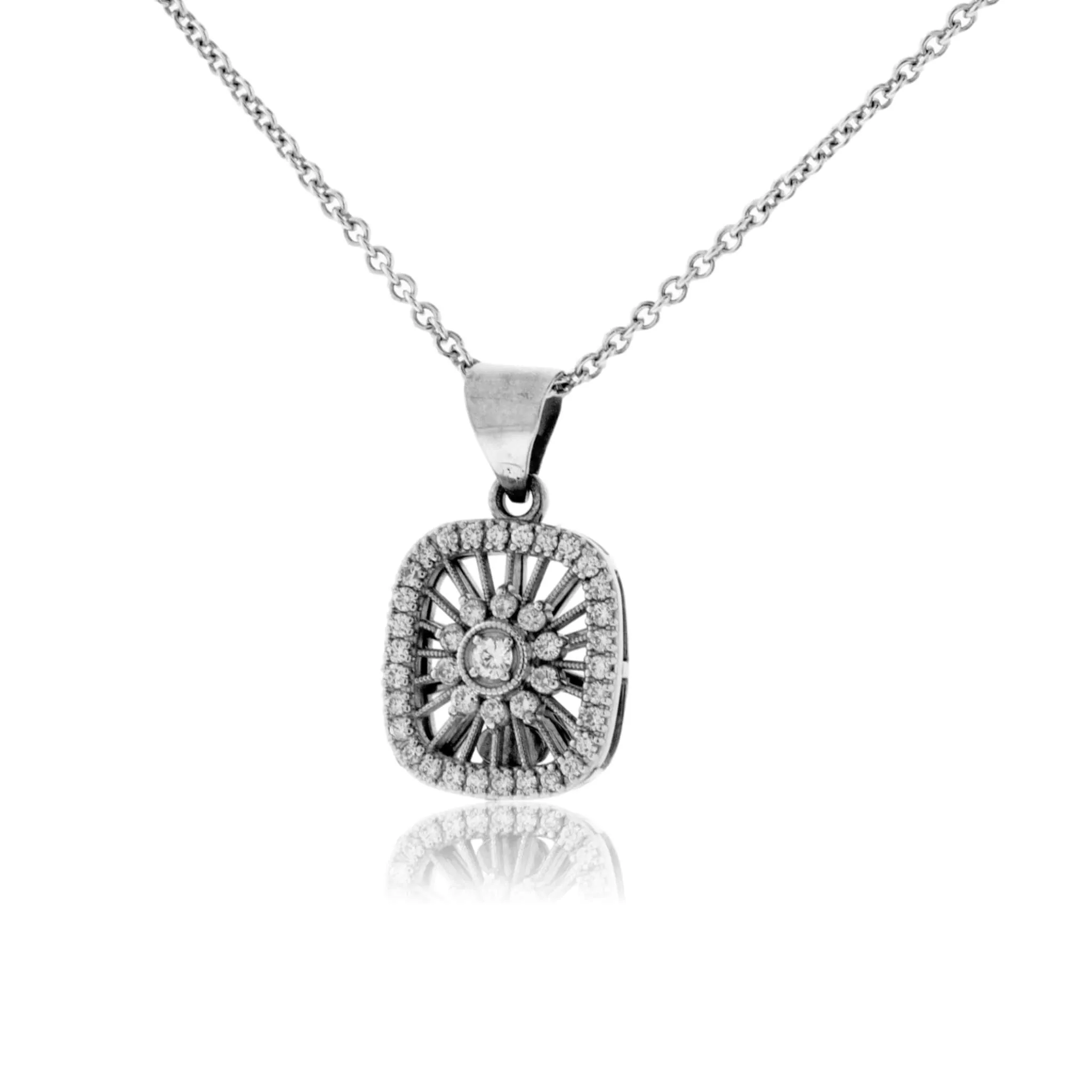 White Gold Diamond Pendant